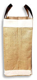 Eco-Friendly Large Jute and Cotton Leather Handle Market Tote Bag (Natural - No Embroidery)