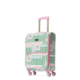 Macbeth Women'S Prepset 21In Rolling Luggage Suitcase Pink, Green