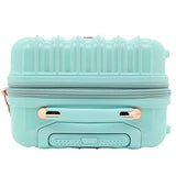 kensie Women's Alma Hardside Spinner Luggage, Opal, Carry-On 20-Inch