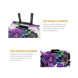 Travel Luggage Cover，Sugar Skull Girl In Decorative Flower Wreath，Washable Elastic Durable , With Concealed Zipper Suitcase Protector Fits For 29-32 Inch -XL.