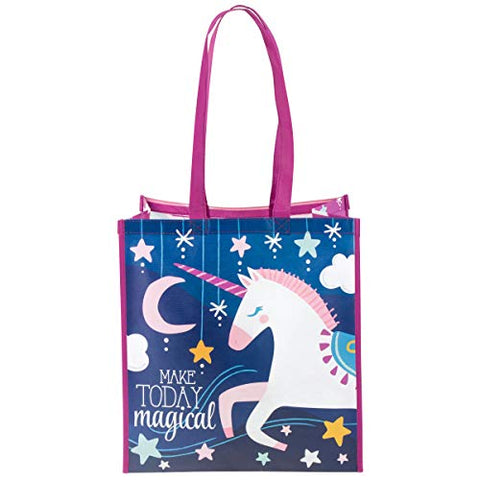 Stephen Joseph Kids' LARGE RECYCLED GIFT BAGS, UNICORN