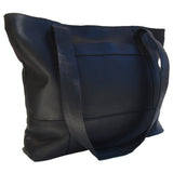 Piel Leather Top-Zip Tote, Black, One Size