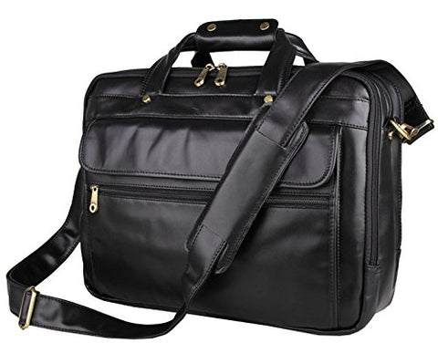 Crossbody Bag, Berchirly Genuine Leather Tote Briefcase Shoulder Laptop Bag