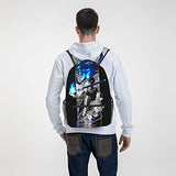 Blue Exorcist-Rin Okumura Backpack Large-Capacity School Bag Laptop Portable Backpack For Travel Office Shopping