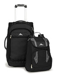 High Sierra Adventure Access Carry On Wheeled Backpack, Black/Charcoal
