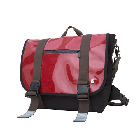 Token Bags Lorimer Enamel Messenger Bag, Red, One Size