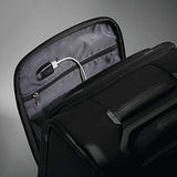 Samsonite Lineate Underseat Carry On Boarding Bag with Spinner Wheels, Obsidian Black