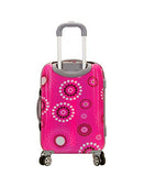 Rockland Luggage 20 Inch Polycarbonate Carry On Luggage, Pink Pearl, One Size