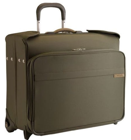 Briggs & Riley Deluxe Wheeled Garment Bag,Olive,20X24X11.5