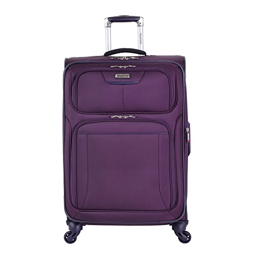Purple Ricardo Beverly Hills Luggage Rialto Hardside Medium Check