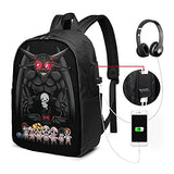 The Bin-Ding Of Is-Aac Usb Backpack Carrying Bag 17-Inch Laptop Backpack Travel School Business