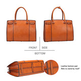 Banuce Vintage Full Grains Italian Leather Handbag for Women Ladies Satchel Purse Shoulder Bag Tote