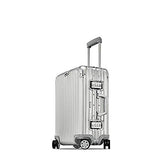 Rimowa Topas Carry on Luggage IATA 20"Inch Cabin Multiwheel TSA Lock Spinner 32L Suitcase - Silver