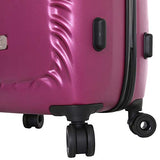 Mia Toro Italy Swirl Hard Side 28 Inch Spinner, Rose
