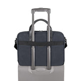 Solo Gavin Waxed Canvas Slim Brief, Indigo