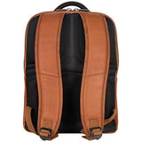 Kenneth Cole Reaction Colombian Leather Double Compartment Ez-scan 16” Laptop Business Backpack,