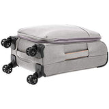 AmazonBasics Belltown Softside Luggage Spinner Suitcase Spinner - 21-Inch, Heather Grey