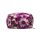 Toiletry Bag Beautiful Purple Flowers Womens Beauty Makeup Case Brush Cosmetic Organizer