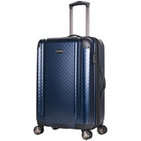 Ben Sherman Carlisle 24" Hardside Expandable 8-Wheel Spinner Checked Luggage, Navy