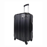Amka Remus Hardside 3-Piece Expandable Spinner Upright Luggage Set, Silver