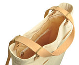 Unisex Rainbow Cheetah Beige Print Canvas Leather Strap Laptop Backpack Was_34