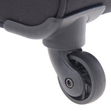 Renwick 24 Inch Softside Lightweight Luggage Spinner Suitcase Black