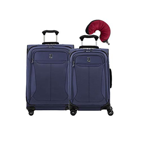 Travelpro Tourlite 2-Piece Set: 21, 25-Inch Spinners And Travel Pillow (Blue)