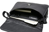 Alpine Swiss Business Portfolio Genuine Leather Briefcase Flap-Over Locking Case