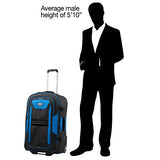 Travelpro Bold 28” Expandable Rollaboard, Large Checked Luggage, Blue/Black