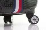 Tommy Hilfiger Basketweave 28" Expandable Hardside Spinner, Black