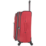 Kenneth Cole Reaction Lincoln Square 24" 1680D Polyester Expandable 4-Wheel Upright Pullman, Red