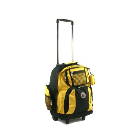 Transworld Roll-Away Deluxe Rolling Backpack - Yellow