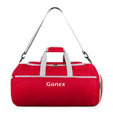Gonex 70L Packable Travel Duffle, Lightweight Luggage Duffel Sports Gym Bag with Shoe Compartment Red