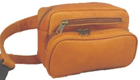 David King & Co. Three Zip Waist Pack, Tan, One Size