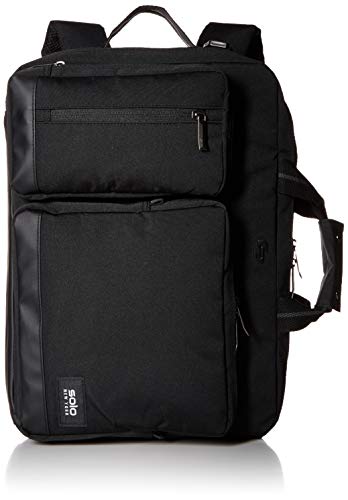 SOLO Duane Hybrid Briefcase, Black One Size