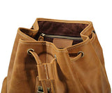 Polare Thick Genuine Leather Backpack Vintage College Laptop Bag