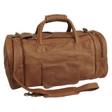 AmeriLeather 20” Leather Dual Zippered Duffel (Distressed Brown)