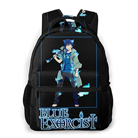 Blue Exorcist Rin Okumura Casual Backpack Computer Shoulders Bag Cool Lightweight Hiking Backpack Bookbags