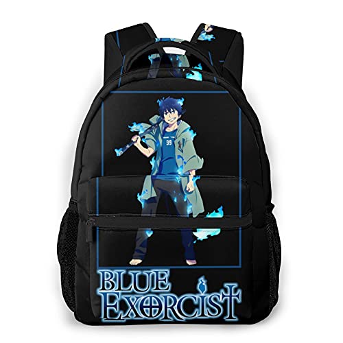 Blue Exorcist Rin Okumura Casual Backpack Computer Shoulders Bag Cool Lightweight Hiking Backpack Bookbags