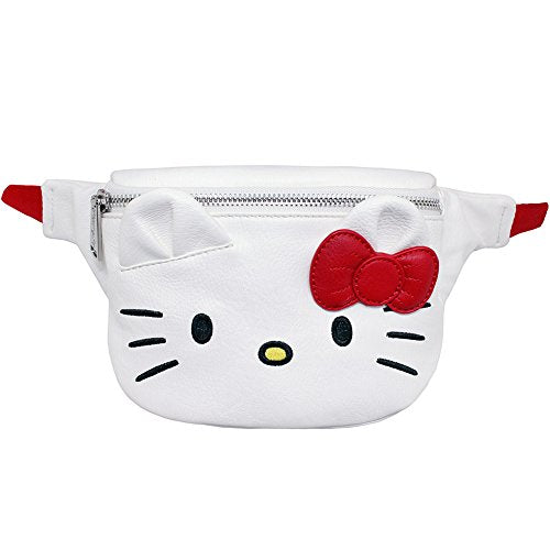 Loungefly Hello Kitty Faux Leather Fanny Pack, White-red, ST