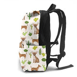 Backpack chihuahua dog sweet teacup cute dogs short haired cactus trendykids baby Laptop Backpack Student School Bookbag Casual Durable Rucksack Travel Daypack