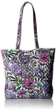 Vera Bradley Iconic Tote Bag, Signature Cotton, Lavender Meadow