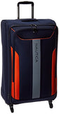 Nautica Gennaker 29 Inch Expandable Luggage Spinner, Navy/Orange
