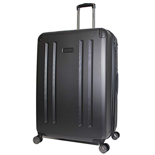 Kenneth Cole Reaction 8 Wheelin Expandable Luggage Spinner Suitcase Medium 25" (Pewter)