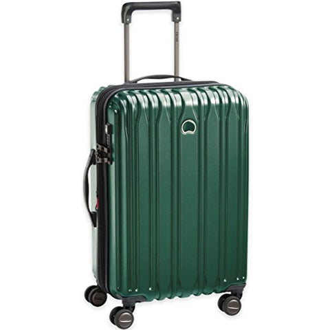 Delsey Paris Chromium Lite 21-Inch Spinner Carry-On With Expansion (Emerald Green)