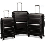 Samsonite Freeform 3 Piece Set 21|24|28 Inch Expandable Spinners (One Size, Black)