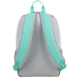 Eastsport Dome Backpack with FREE Pencil Case, Turquoise/Gray