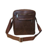 Amerileather Front Flap Messenger Bag (Distressed Brown)