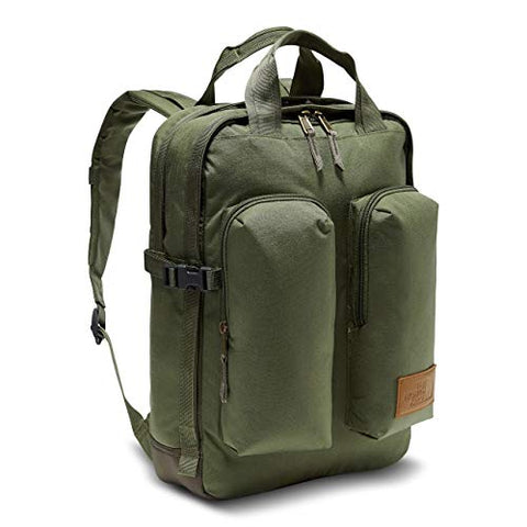 The North Face Mini Crevasse Backpack, Four Leaf Clover Heather/Weimaraner Brown Heather