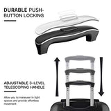 SHOWKOO Luggage Sets Expandable PC+ABS Durable Suitcase Double Wheels TSA Lock Black 3pcs